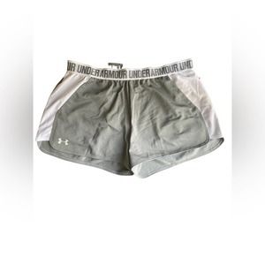 Under Armour  - Woman’s Gray and White HeatGear Short